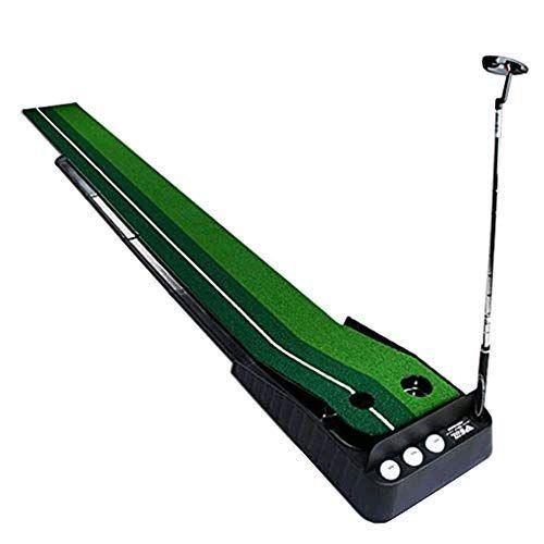 QIRUN最新版ゴルフ パターマット ゴルフ練習器具 自動返球 
