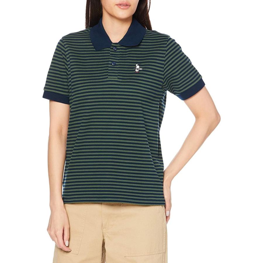 人気no 1 Polo Border Booby シャツ チャムス Shirt L Navy Green レディース キャップ Www Maketheleapcoaching Com