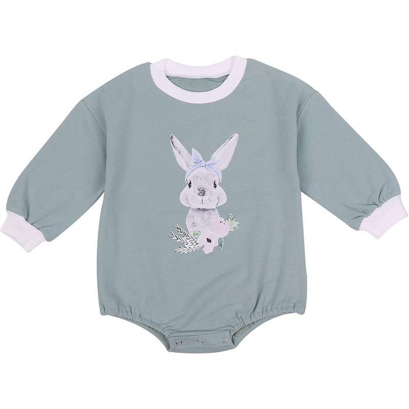 F S Maumu ベビー服 かわいい うさぎ イラスト 長袖 ロンパース 男の子 女の子 ｔシャツ ベビー 赤ちゃん トレーナー ジャンプ あーるずねっと 通販 Yahoo ショッピング