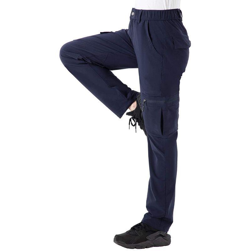 Ysento クライミングパンツ レディース 薄手 山登り トレッキングパンツ アウトドアパンツ 撥水ズボン Uvカット 速乾 ネイビー M