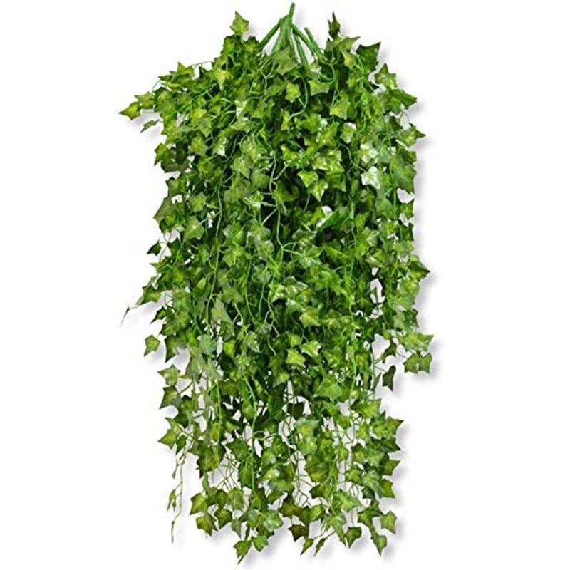 Medianfield 観葉植物 アイビー 10本 壁掛け インテリア アンティーク 雑貨 造花 人工 フェイク 壁掛 グリーン 緑 植物 吊 その他花 ガーデニング Pinguprat Cat