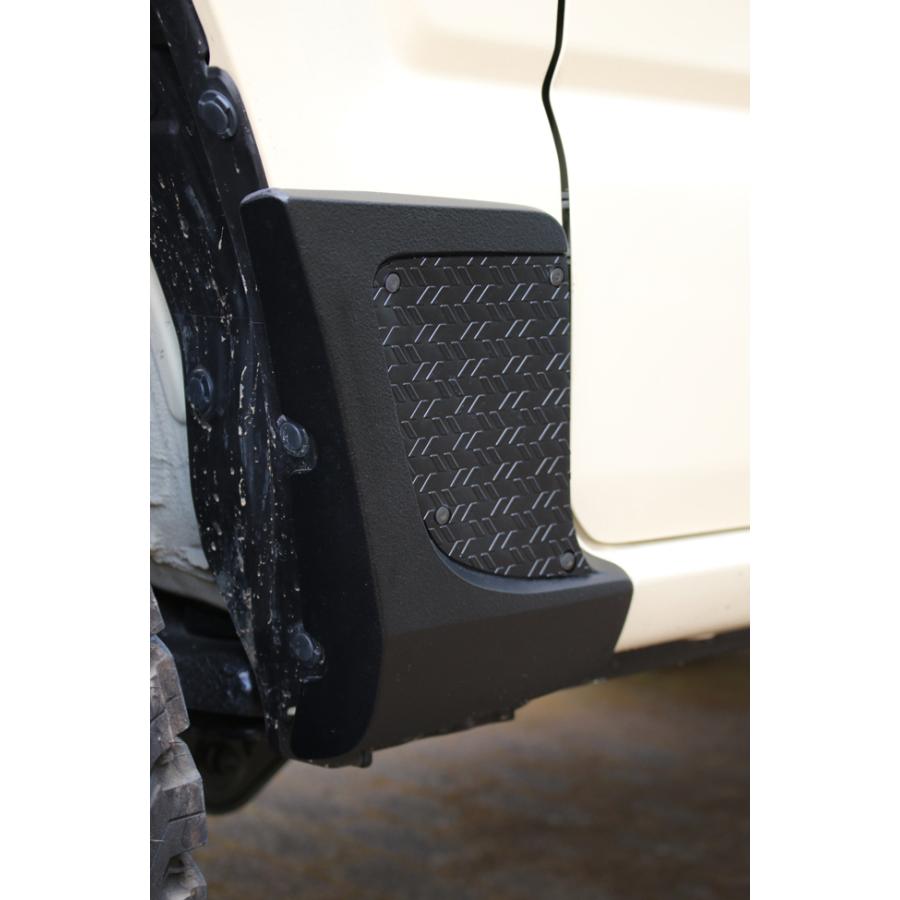ケンスタイル サイドシルプロテクター ≪ フロントのみ 左右セット ≫ ジムニー 型式 JB64W 年式 H30/7- ≪ マットブラックチッピング塗装仕様 ≫ | KENSTYLE | 04