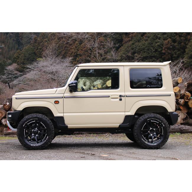ケンスタイル サイドシルプロテクター ≪ フロント&リア 左右セット ≫ ジムニー 型式 JB64W 年式 H30/7- ≪ マットブラックチッピング塗装仕様 ≫ | KENSTYLE | 04