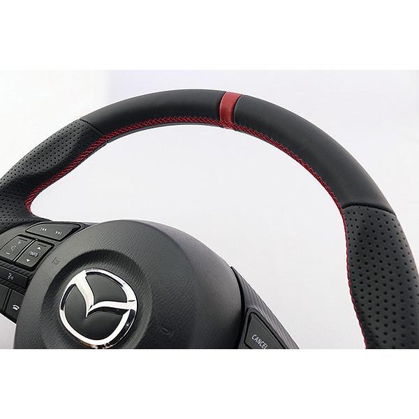 KENSTYLE マツダアクセラスポーツ ステアリングホイール KENSTYLE ケンスタイル ステアリング アクセラスポーツ 型式 BM