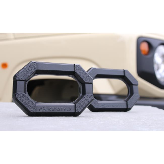 【 ジムニー JB64W 】 ケンスタイル サイドウインカーガーニッシュ ≪ 左右2個1セット 材質：ポリウレタン樹脂 艶消しブラック塗装仕上げ仕様 ≫ | KENSTYLE | 02