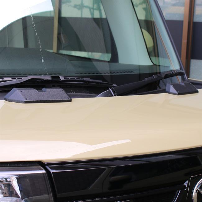 ケンスタイル ウィンドウウォッシャーノズルカバー タントファンクロス 型式 LA650S/LA660S 年式 R4/10- ≪ 左右計2個 マットブラックチッピング柄塗装仕様 ≫ | KENSTYLE