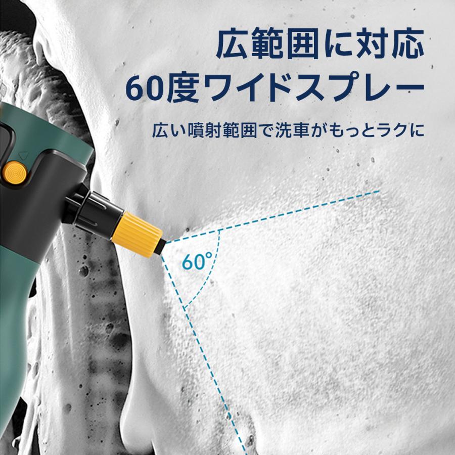 【３点セット】充電式ハンディーウォッシャー、泡洗車フォームガン、ブロアー 電動式 ハンディ 高圧洗浄機 泡 噴霧器 手動式 泡洗車 1.5L 洗車 洗浄