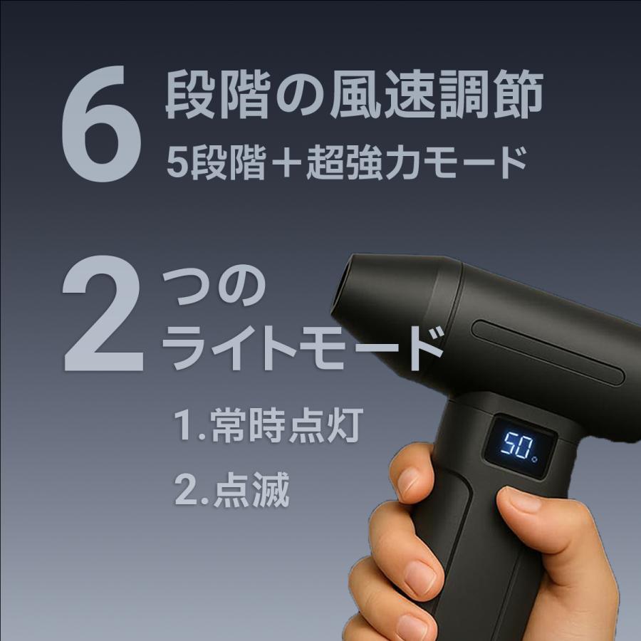 エアダスター ターボファン ブロワー 電動 充電式 強力 強風 小型 ミニ