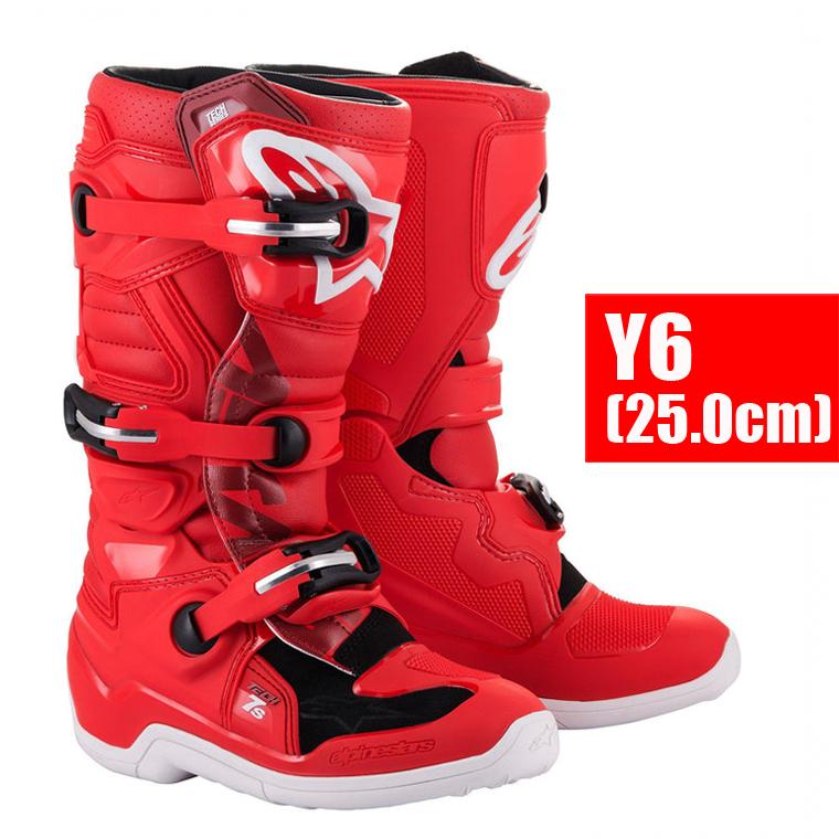 送料サービス】ALPINESTARS TECH7Sブーツ レッド/Y6(25.0cm) 【キッズ 