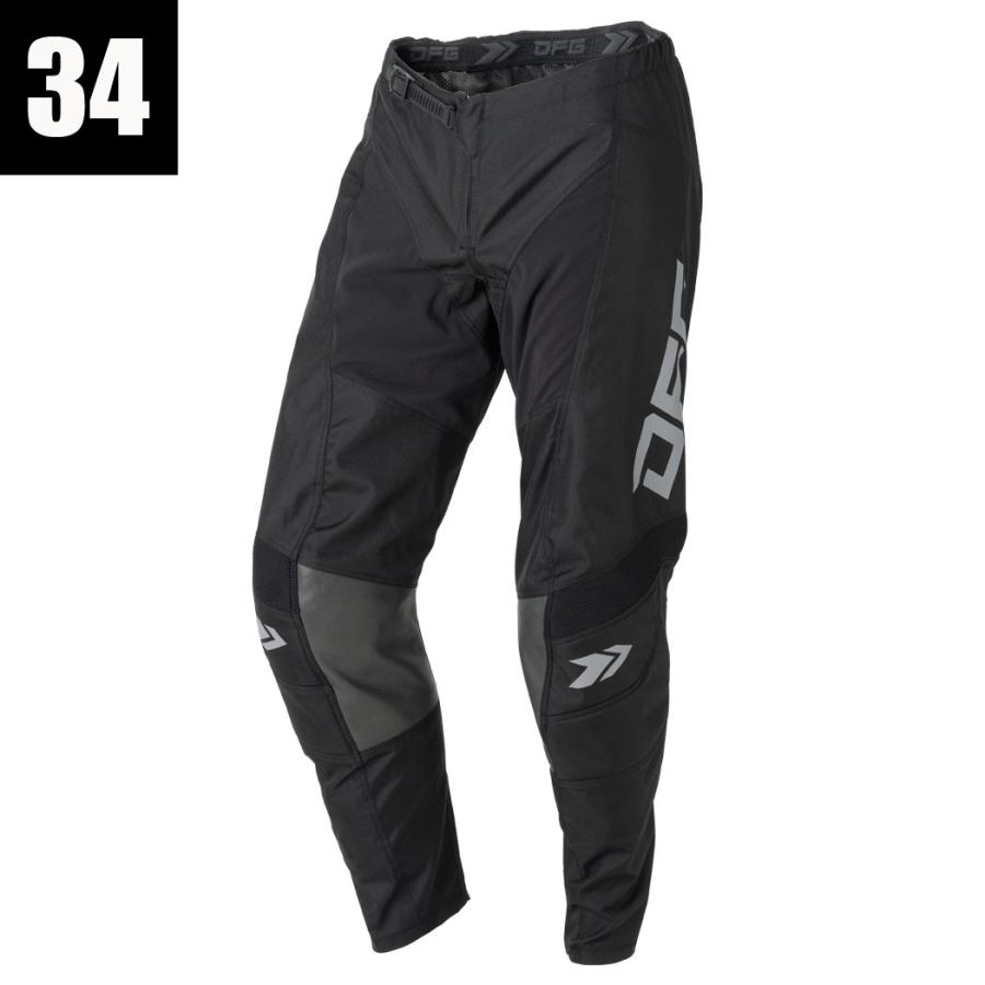 ダートフリークDFG ソリッドパンツ34インチ、ソリッドジャージLサイズ 上下セット購入で送料無料】DFG ソリッドパンツ ブラックグレー