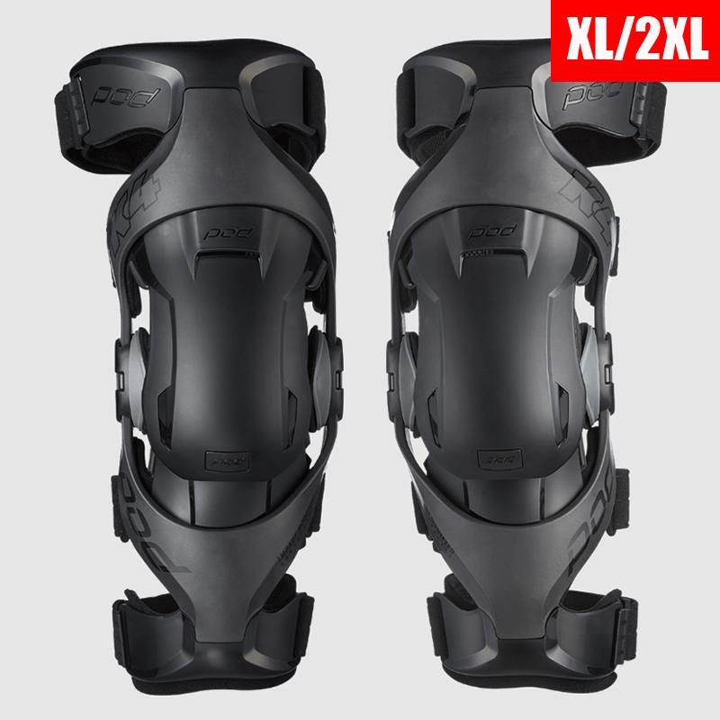 送料サービス】 POD K4 2.0ニーブレイス 左右セット ブラック -XL/2XL 