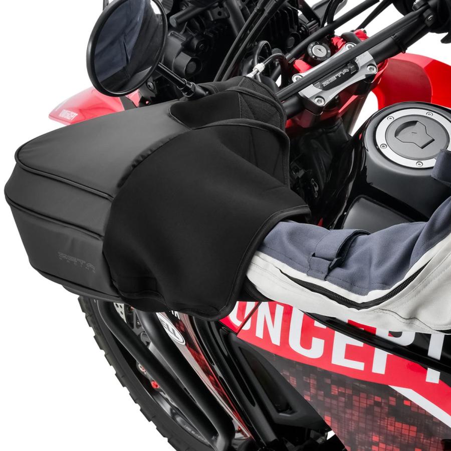 送料￥880】ZETA ハンドウォーマー ブラックレッド ZE72-9042/D8374