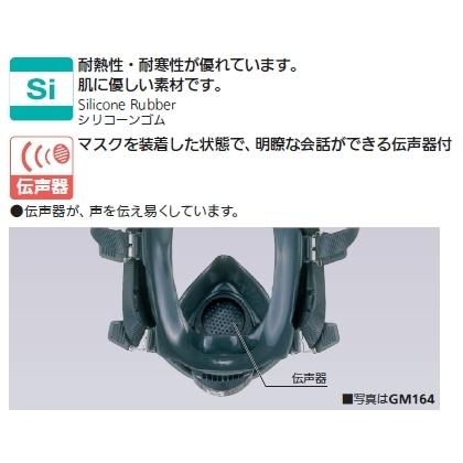 特別セーフ特別セーフ重松 直接式小型全面形防毒マスク GM165_1（S