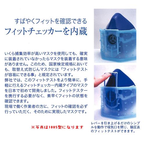 取替え式防じん(防塵)マスク サカヰ式 1180C_05型 1個 フィット