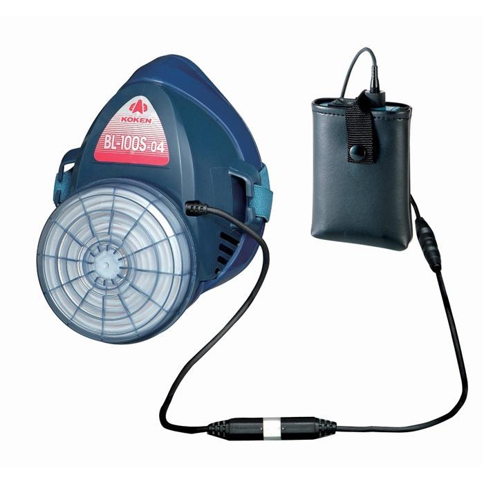 興研】電動ファン付防塵マスク BL-200H-02型【防塵/粉塵/作業用