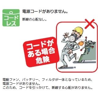 電動ファン付き呼吸用保護具 Sy11F（20602） 1個 面体のみ