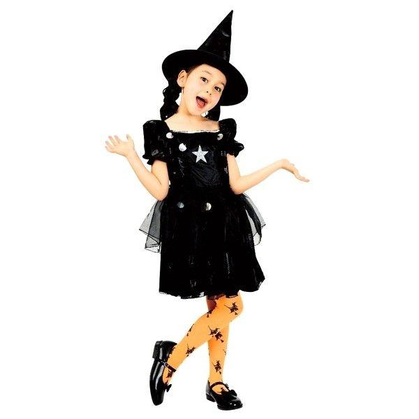 ハロウィン コスプレ 魔女 衣装 キッズ 2点セット 120 140 サイズ 子供