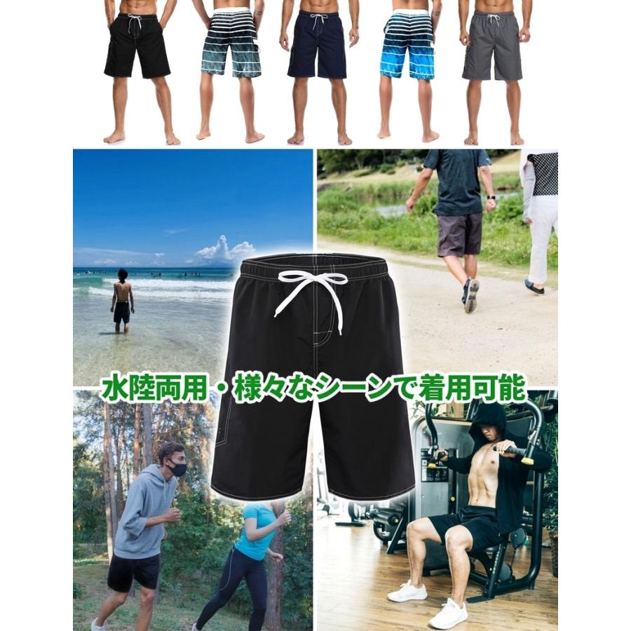 水着 メンズ サーフパンツ インナー付 トランクス 海水パンツ 海パン