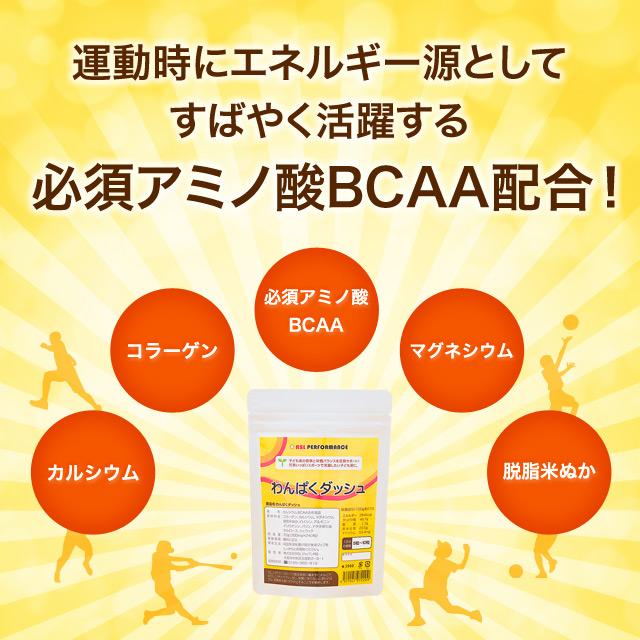 わんぱくダッシュ 激しいスポーツや部活をする成長期10代の子どもにおすすめ 必須アミノ酸(BCAA)・カルシウム・マグネシウムなどを最適配合 3袋セット約3ヶ月分
