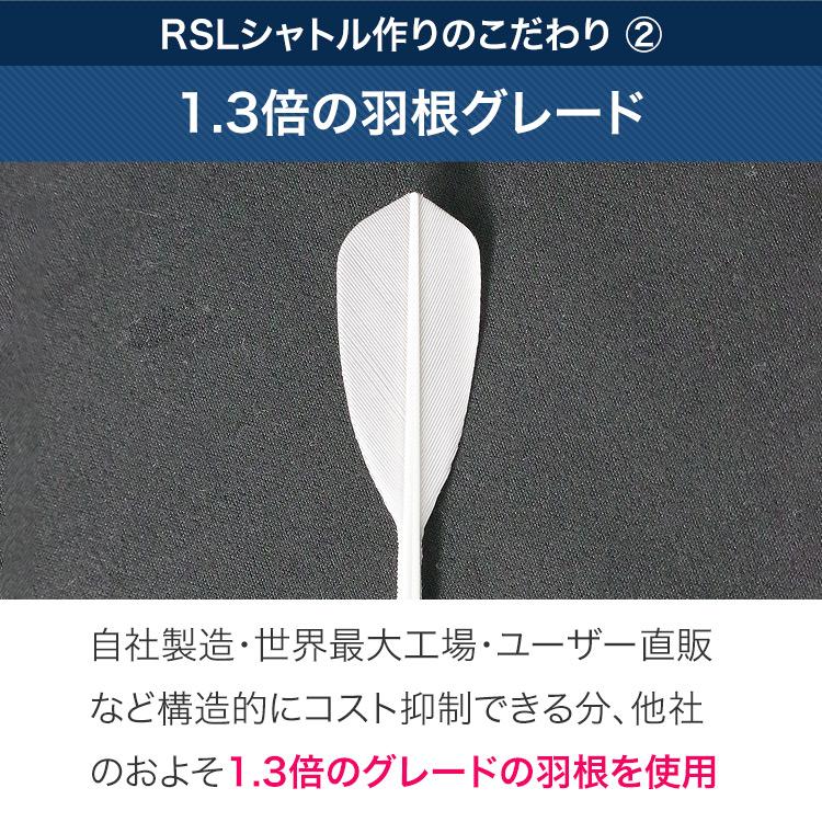 RSL シルバーフェザー バドミントンシャトル 第2種検定球 10 RSL シルバーフェザー バドミントンシャトル 第2種検定球 10