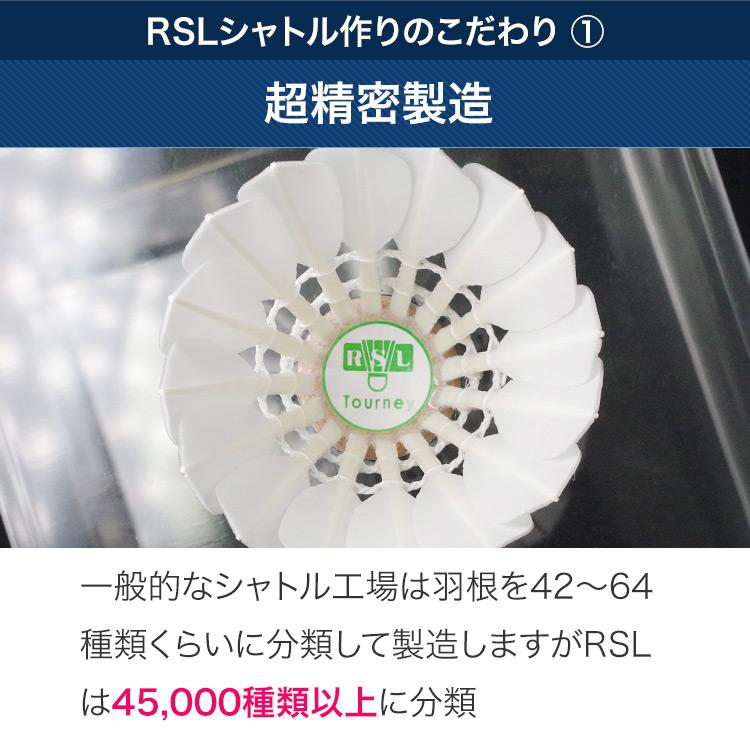 RSL シルバーフェザー バドミントンシャトル 第2種検定球 10 RSL シルバーフェザー バドミントンシャトル 第2種検定球 10
