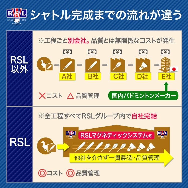 RSL NO.1ターニー バドミントンシャトル 第1種検定球 10ダース(10本  