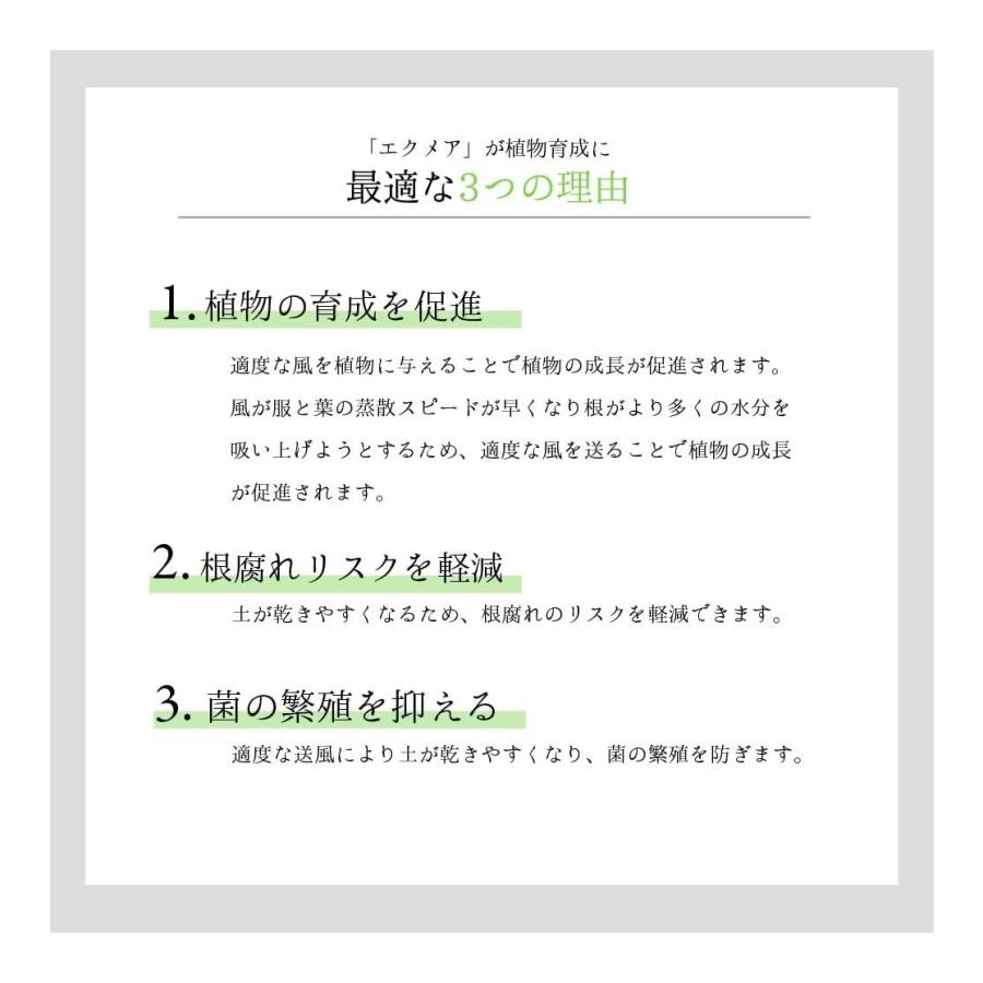 BARREL バレル エクメア ムーブ マットホワイト 植物用ファン