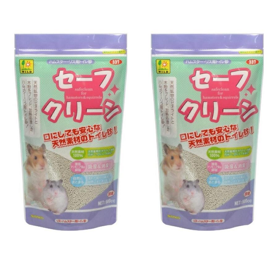 【2個セット】ハムスター用トイレ砂セーフクリーン約900cc の商品画像