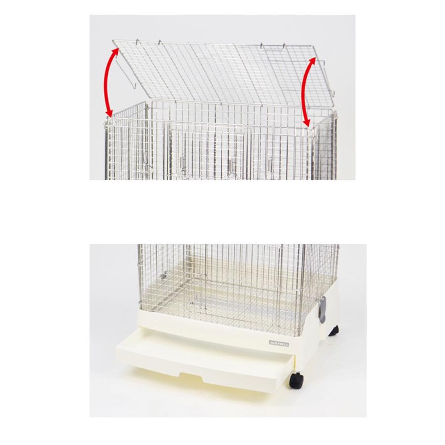 三晃商会　イージーホーム 60 ハイ　ホワイト キャスター　保温カバーつき 三晃商会 イージーホーム 60 ハイ ホワイト キャスター 保温