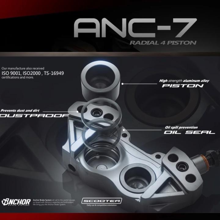 ANCHOR ANC-7 4POT ラジアルマウント鍛造キャリパー KTM DUKE ANCHOR ANC-7 4POT ラジアルマウント鍛造キャリパー KTM DUKE