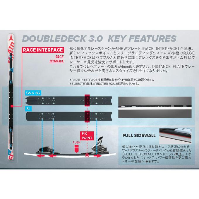 ATOMIC 2016-17モデルATOMIC REDSTER FIS DOUBLEDECK3.0GS M SKI