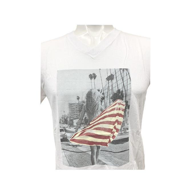 カジュアル コットン Vネック 半袖TシャツNO22561  Lサイズ　在庫大処分 |  | 03