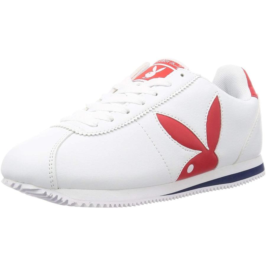 プレイボーイバニー 軽量ホワイトスニーカー Pb 1007 レディース ホワイトレッドブルー 24 Cm 2e Uihogdtmqm シューズ Panamericanschool Pa Net