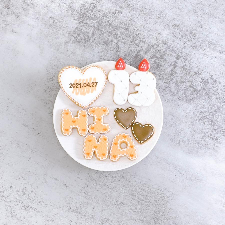 ケーキモチーフアイシングクッキーセット【アルファベットまたは数字