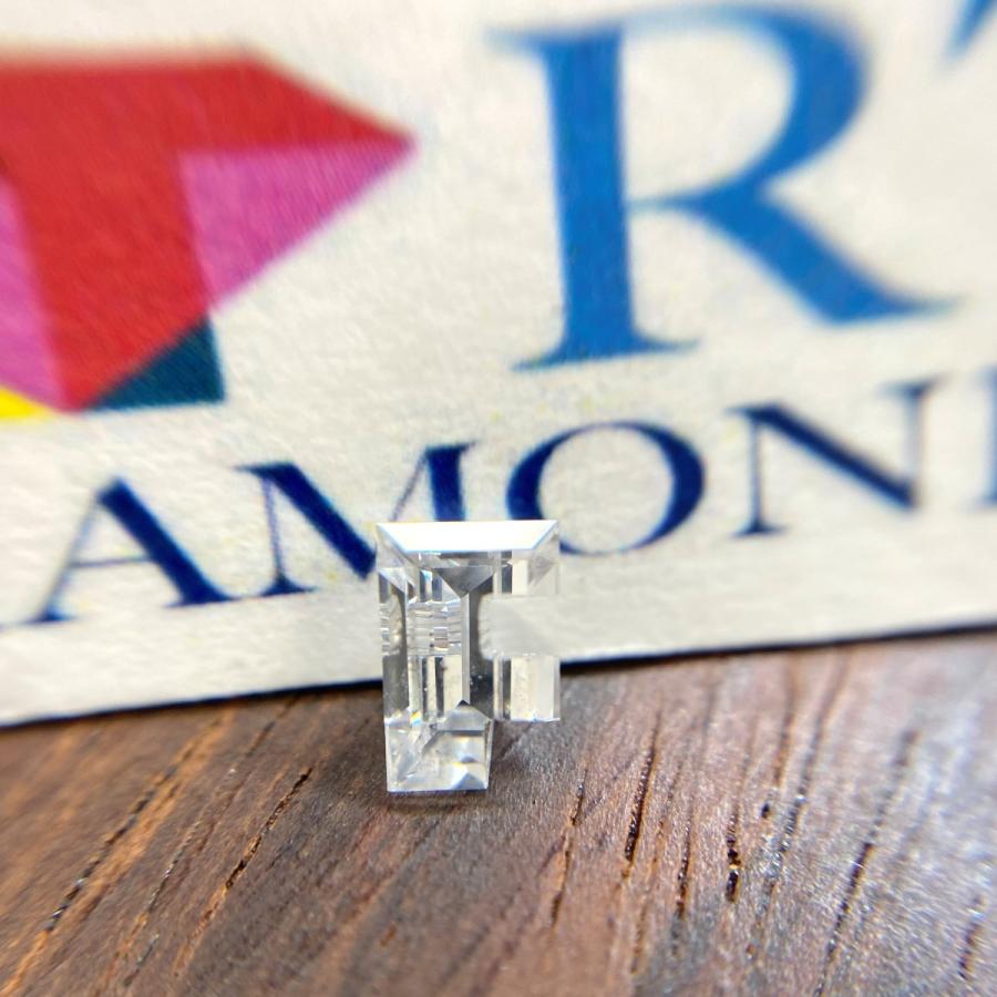 【値下げ中】 ダイヤモンド！アルファベットFの形！ Eカラー SI1/0.434ct/RT0439/CGL 【UO2484421459】(89600円)