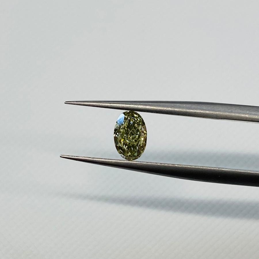 [即日発送] カメレオン！FANCY GRAYISH GREEN YELLOW 0.461ct OV/RT1077/CGL 【2257052116】(81400円)