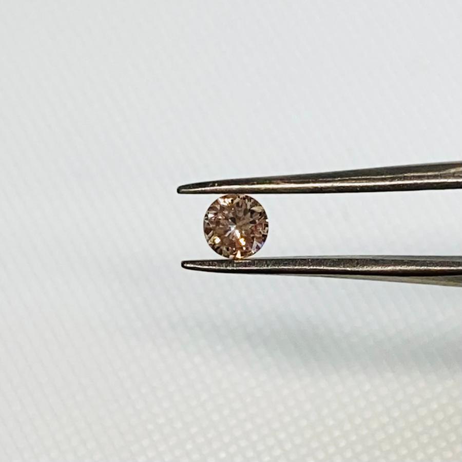 ほぼ未使用 FANCY ORANGY PINK 0.158ct RD/RT1645/CGL 【S2395690454】(86400円)