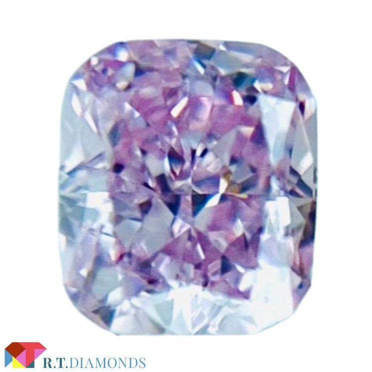 FANCY INTENSE PURPLE PINK 0.15ct/CU/RT2164/GIA : rt2164 