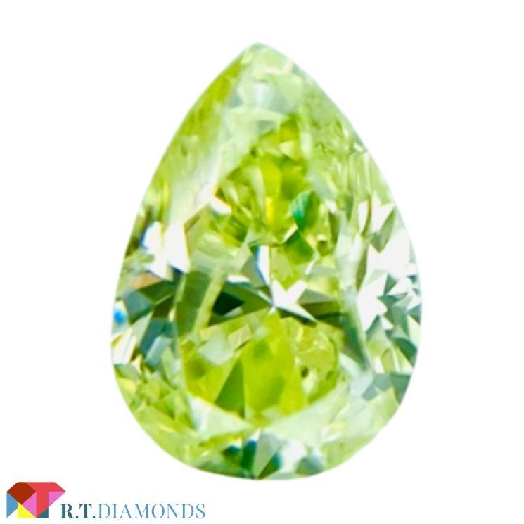 FANCY YELLOW GREEN 0.112ct PS/RT2171/CGL : rt2171 : RTDiamonds 