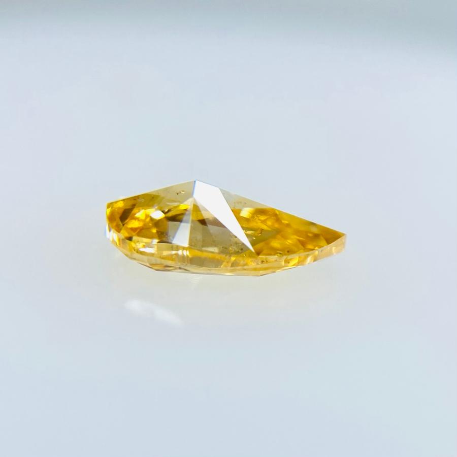 FANCY VIVID YELLOW ORANGE 0.352ct PS/RT2266/CGL 腕時計、アクセサリー