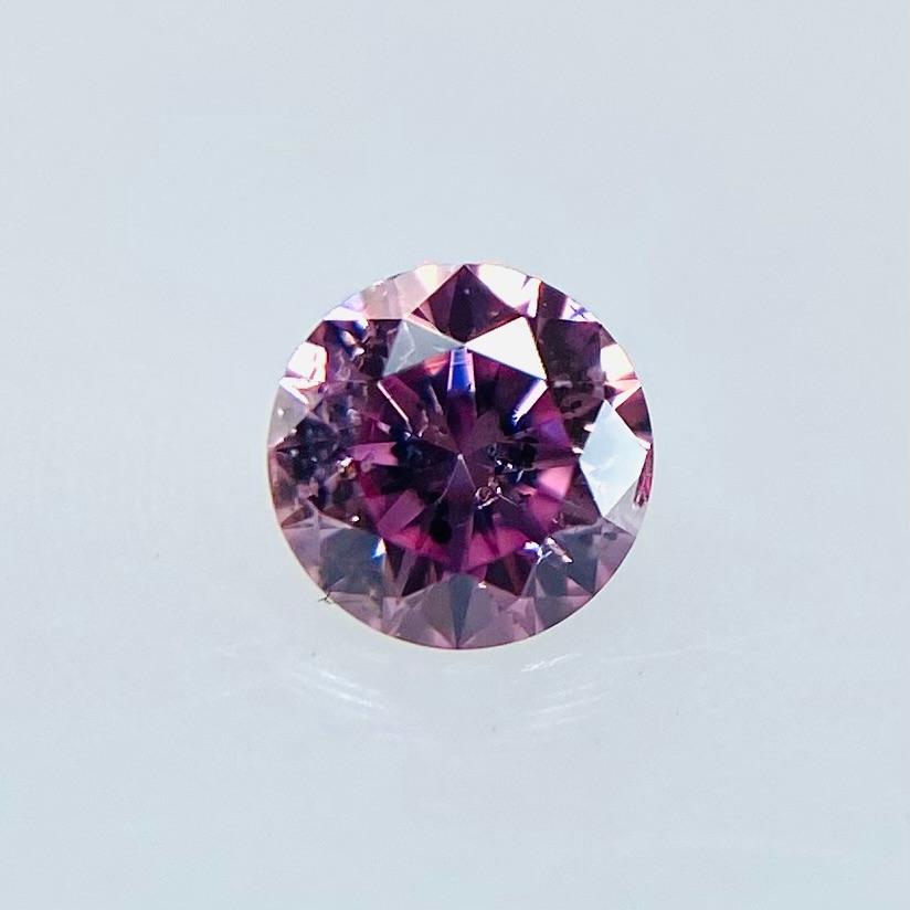 FANCY VIVID PURPLISH PINK 0.046ct RD/RT2287/CGL : rt2287 