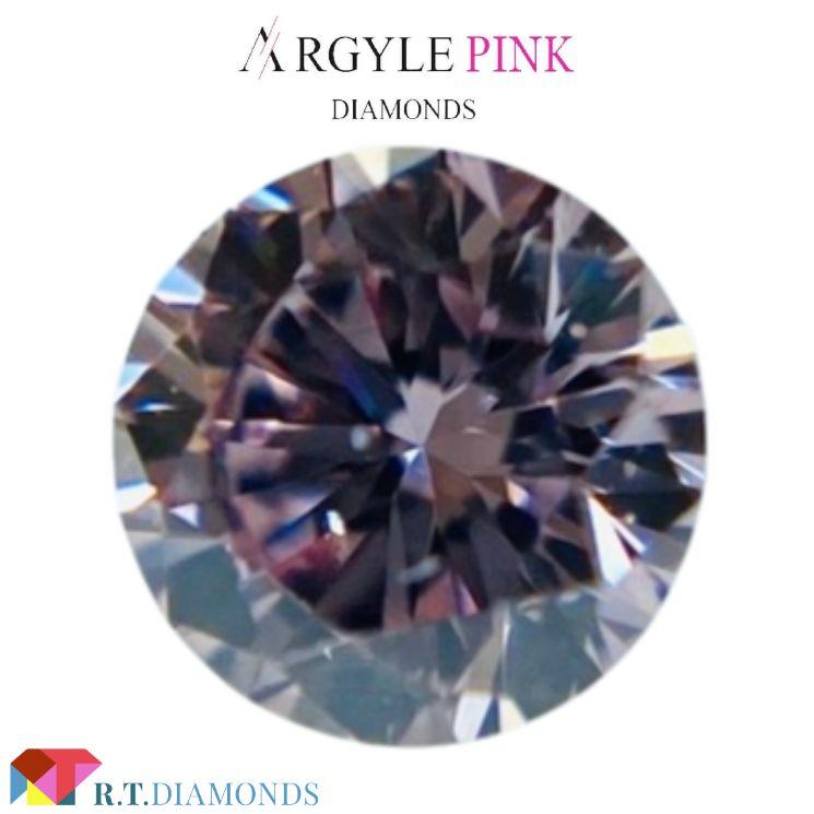 ARGYLE FANCY PINK 0.089ct RD/RT2476/ARGYLE/CGL : RTDiamonds - 通販 
