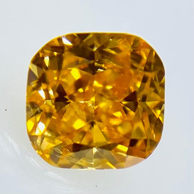 FANCY VIVID YELLOW ORANGE 0.30ct CU/RT2616/GIA_1