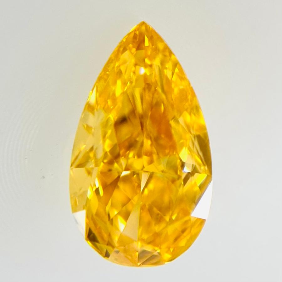 FANCY VIVID YELLOW ORANGE 0.28ct PS/RT2707/GIA : rt2707 