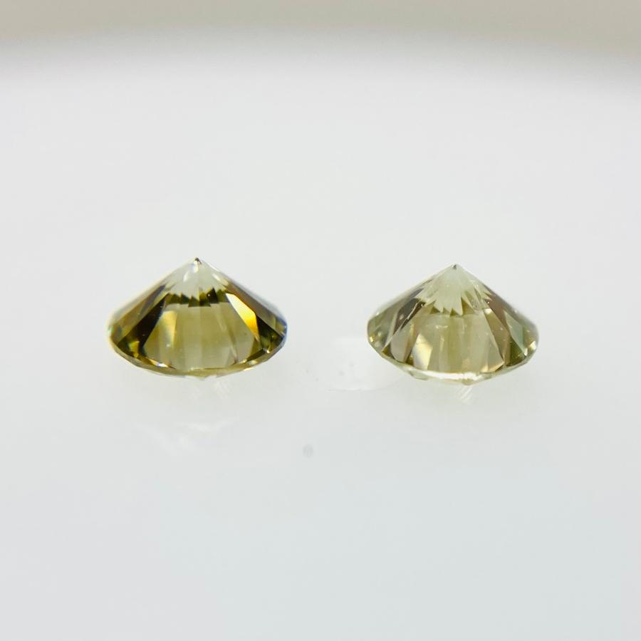 FANCY LIGHT GRAY YELLOWISH GREEN 0.129ct/0.129ct RD/RT2746/CGL 