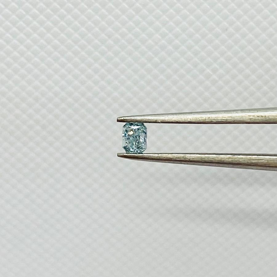 FANCY INTENSE GREEN BLUE 0.056ct RCT/RT2755/CGL 宝石ルース・裸石