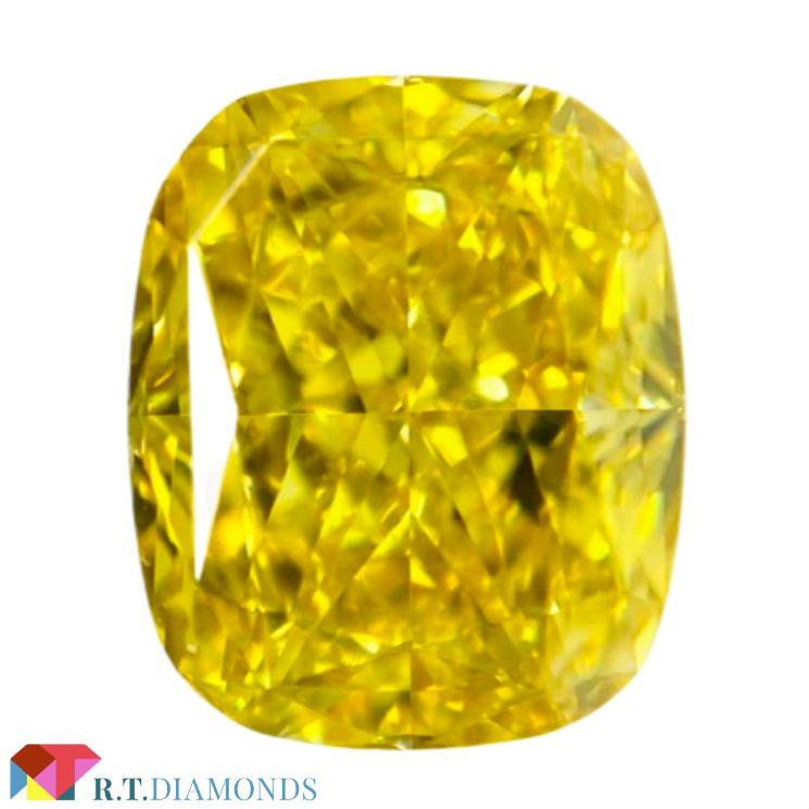 FANCY VIVID YELLOW 1.02ct CU/RT3057/GIA | 