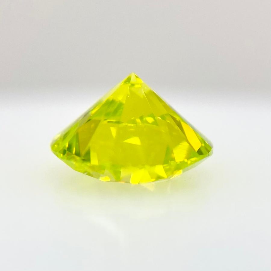 FANCY VIVID YELLOW GREEN *TREATED* 0.849ct RD/RT3241/CGL 【公式通販】