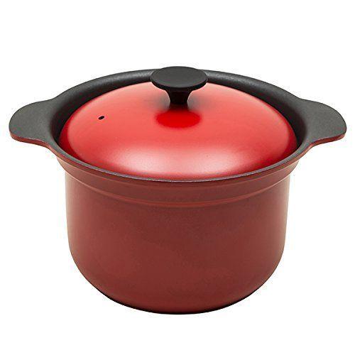 栗原はるみ 万能鍋 (大) レッド 蒸し器付