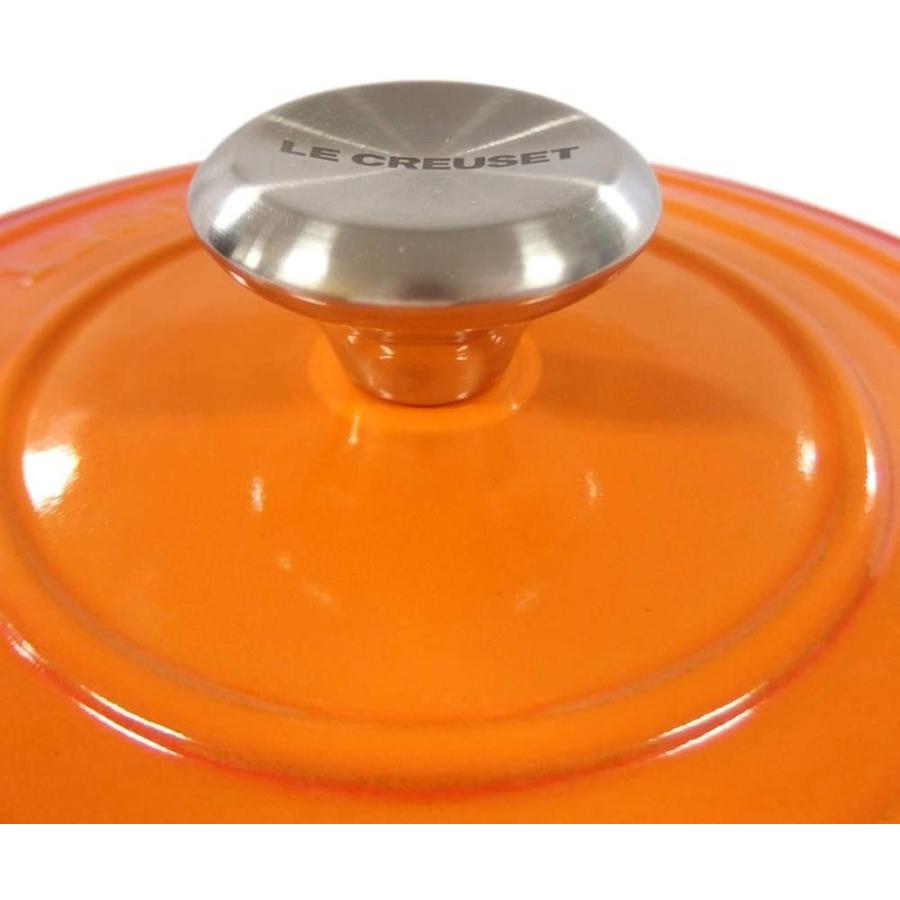【新品同様 / 希少】 ル・クルーゼ/ルクルーゼ(Le Creuset) 両手鍋 ココットロンド 21177-20cm オレンジ 09 （つまみシルバー） 並行輸 【1903016875】(11222円)